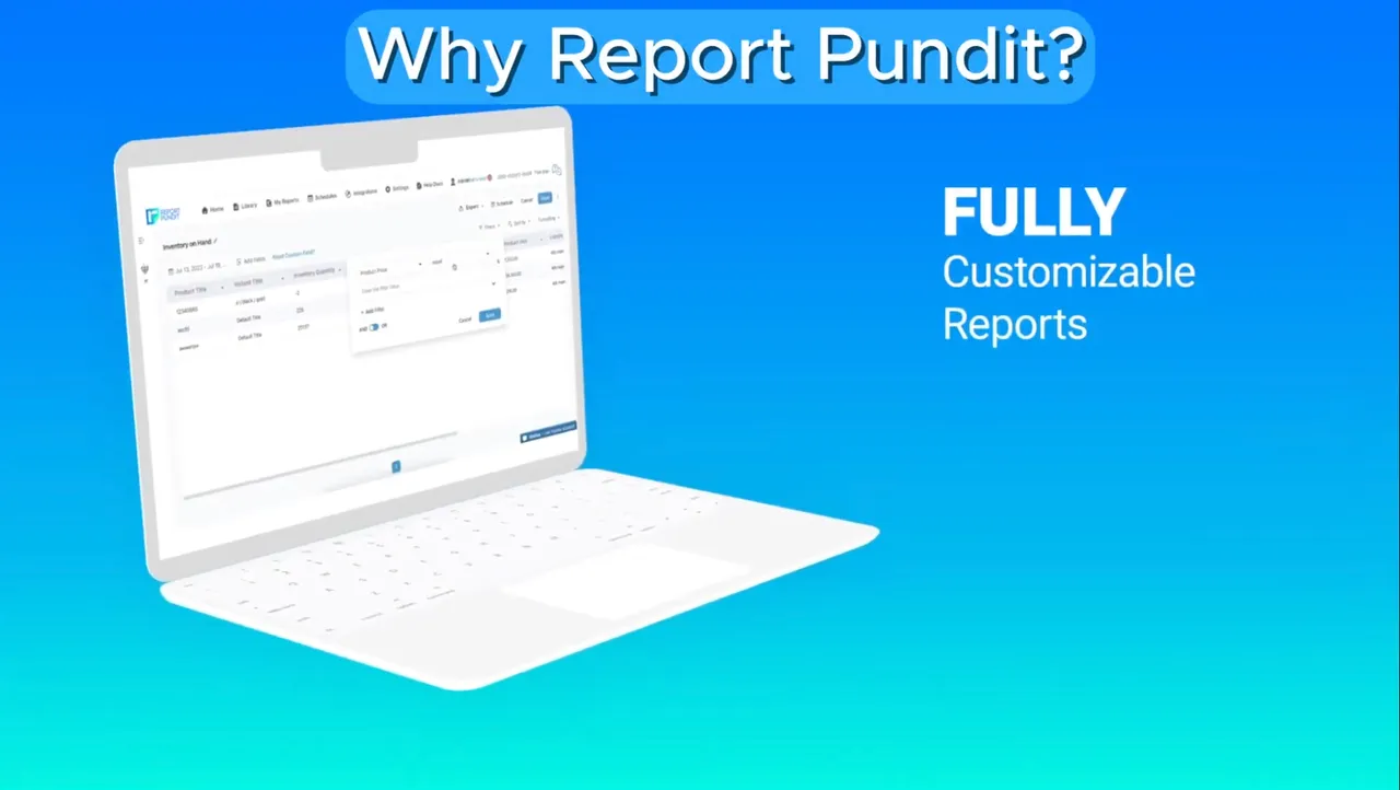 Report Pundit designs to help you save time and make better decisions for your store.